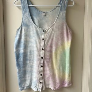 Tie day old navy tank top
